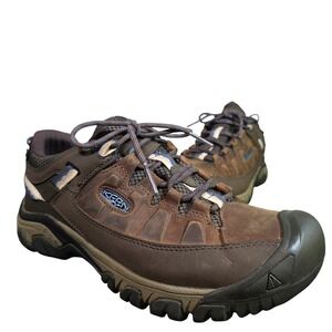 KEEN Targhee III Waterproof Hiking Shoes Brown Leather Low Top Womens 11